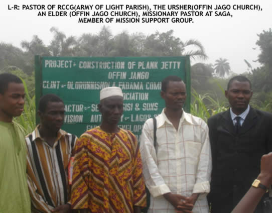 Team leaders & key villagers at Offin Jago