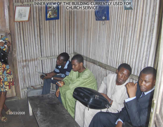 INNER PORTION OF THE BUILDING CURRENTLY USE FOR CHURCH SERVICE.